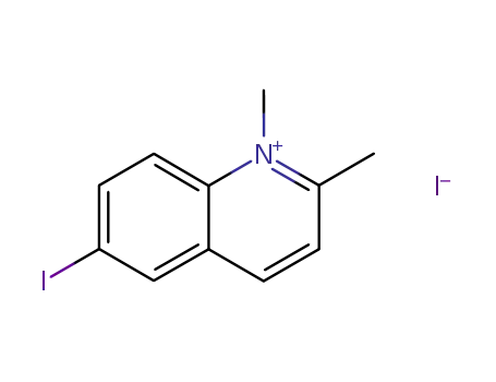 6-iodo-N-methyl-2-quinaldinium iodide
