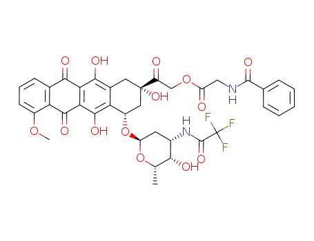 N-(trifluoroacetyl)-14-O-(N-benzoylglycyl)adriamycin