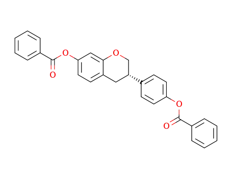 (S)-7-Benzoyloxy-3-(4-benzoyloxy-phenyl)-chroman