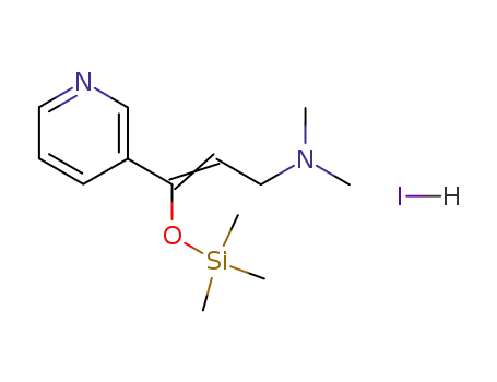 Dimethyl-((E)-3-pyridin-3-yl-3-trimethylsilanyloxy-allyl)-amine; hydriodide