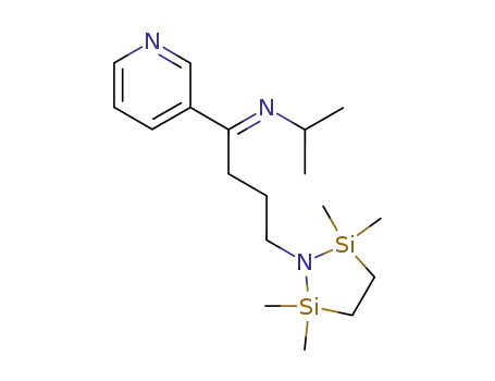 Isopropyl-[1-pyridin-3-yl-4-(2,2,5,5-tetramethyl-[1,2,5]azadisilolidin-1-yl)-but-(E)-ylidene]-amine