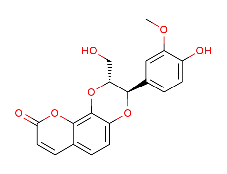 (2R,3R)-2-(4-Hydroxy-3-methoxy-phenyl)-3-hydroxymethyl-2,3-dihydro-1,4,5-trioxa-phenanthren-6-one
