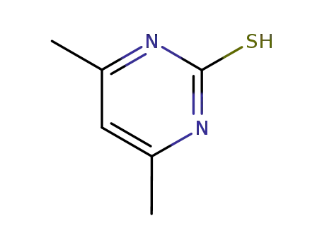 Molecular Structure of 22325-27-5 (4,6-Dimethyl-2-mercaptopyrimidine)