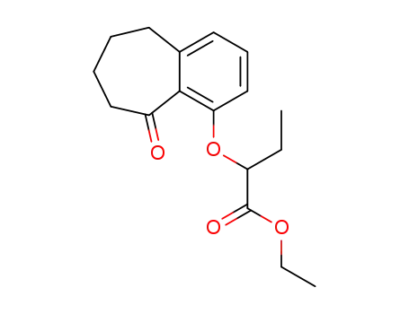 ethyl 2-(5-oxo-6,7,8,9-tetrahydro-5H-benzocyclohepten-4-yloxy)butyrate
