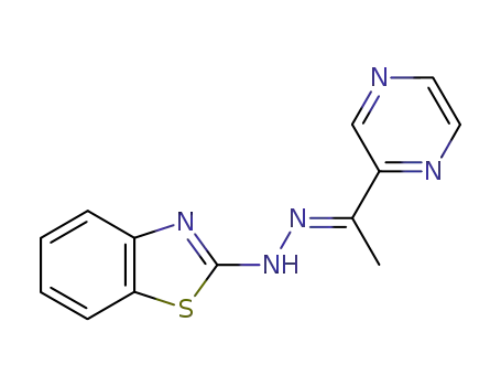 N-Benzothiazol-2-yl-N'-[1-pyrazin-2-yl-eth-(E)-ylidene]-hydrazine