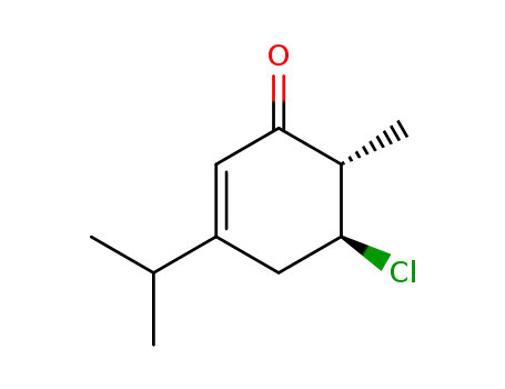 (5S,6S)-5-Chloro-3-isopropyl-6-methyl-cyclohex-2-enone