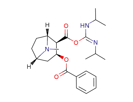 Benzoic acid (1R,2R,3S,5S)-2-(N,N'-diisopropyl-carbamimidoyloxycarbonyl)-8-methyl-8-aza-bicyclo[3.2.1]oct-3-yl ester