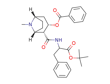 Benzoic acid (1R,2R,3S,5S)-2-(1-tert-butoxycarbonyl-2-phenyl-ethylcarbamoyl)-8-methyl-8-aza-bicyclo[3.2.1]oct-3-yl ester