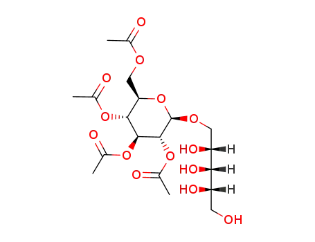 Acetic acid (2R,3R,4S,5R,6R)-3,5-diacetoxy-2-acetoxymethyl-6-((2R,3S,4S)-2,3,4,5-tetrahydroxy-pentyloxy)-tetrahydro-pyran-4-yl ester