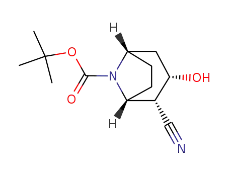 (1R,2R,3S,5S)-2-cyano-3-hydroxy-8-azabicyclo[3.2.1]octane-8-carboxylic acid tert-butyl ester