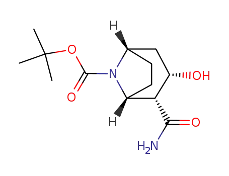 (1R,2R,3S,5S)-2-Carbamoyl-3-hydroxy-8-aza-bicyclo[3.2.1]octane-8-carboxylic acid tert-butyl ester