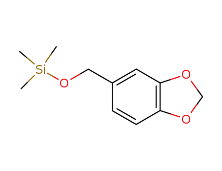 Molecular Structure of 61040-76-4 (Silane, (1,3-benzodioxol-5-ylmethoxy)trimethyl-)