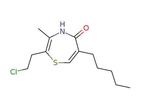 2-(Z)-6-(E)-2-(2-chloroethyl)-3-methyl-6-pentyl-4H-[1,4]-thiazepin-5-one
