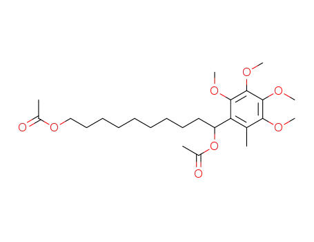 10-methylcarbonyloxy-1-(2,3,4,5-tetramethoxy-6-methylphenyl)decylacetate