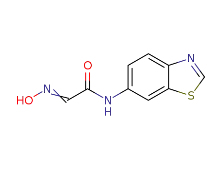 Molecular Structure of 222036-21-7 (Acetamide, N-6-benzothiazolyl-2-(hydroxyimino)- (9CI))