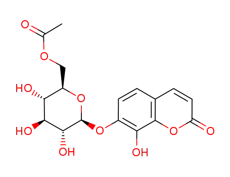 7-O-(6'-acetoxy-β-D-glucopyranosyl)-8-hydroxycoumarin