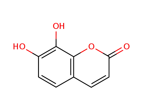 Molecular Structure of 486-35-1 (7,8-Dihydroxycoumarin)