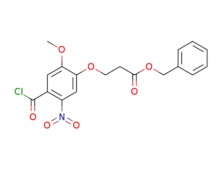 3-(4-chlorocarbonyl-2-methoxy-5-nitro-phenoxy)-propionic acid benzyl ester