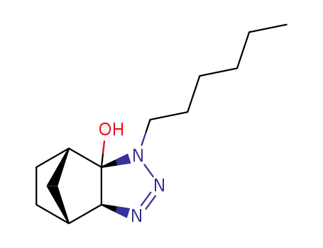(1S,2S,6S,7R)-3-Hexyl-3,4,5-triaza-tricyclo[5.2.1.02,6]dec-4-en-2-ol