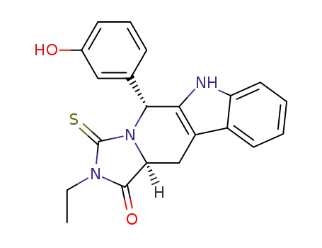 (3aS,10R)-2-Ethyl-10-(3-hydroxy-phenyl)-1-thioxo-1,2,3a,4,9,10-hexahydro-2,9,10a-triaza-cyclopenta[b]fluoren-3-one