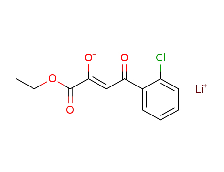 Lithium; (Z)-3-(2-chloro-phenyl)-1-ethoxycarbonyl-3-oxo-propen-1-olate
