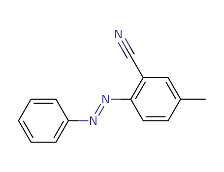 5-methyl-2-(phenylazo)benzonitrile
