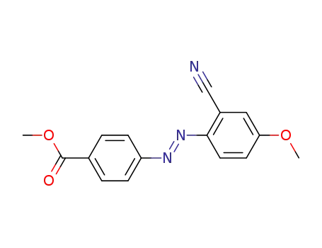2-(4-carbomethoxyphenylazo)-5-methoxybenzonitrile