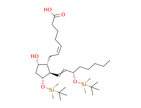 (Z)-7-{(1R,2R,3R,5S)-3-(tert-Butyl-dimethyl-silanyloxy)-2-[(E)-(S)-3-(tert-butyl-dimethyl-silanyloxy)-oct-1-enyl]-5-hydroxy-cyclopentyl}-hept-5-enoic acid