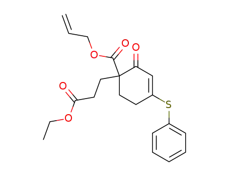 allyl 1-(3-ethoxy-3-oxopropyl)-2-oxo-4-(phenylthio)cyclohex-3-enecarboxylate