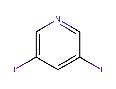 Molecular Structure of 53710-18-2 (3,5-Diiodopyridine)