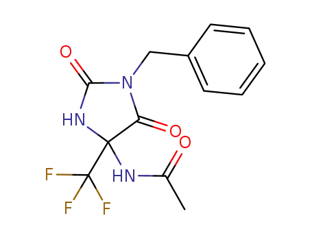 5-acetylamino-3-benzyl-5-trifluoromethylimidazolidine-2,4-dione