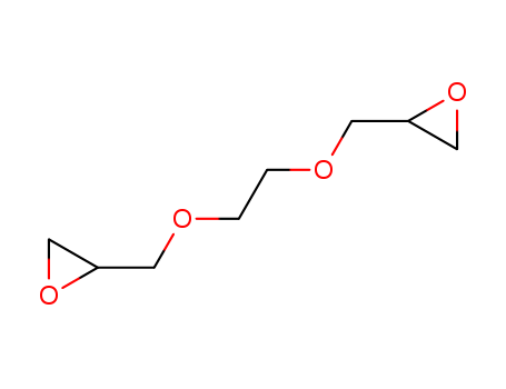 2224-15-9,Ethylene glycol diglycidyl ether,Ethylene glycol diglycidyl ether;1,2-Bis(2,3-epoxypropoxy)ethane;1,2-Bis(glycidyloxy)ethane;2,2'-(1,2-Ethanediylbis(oxymethylene))bisoxirane;Diglycidylethylene glycol;Glycol diglycidyl ether;Oxirane, 2,2'-(1,2-ethanediylbis(oxymethylene))bis-;2,2'-(Ethylenebis(oxymethylene))bisoxirane;Ethylene glycol bis(2,3-epoxypropyl) ether;