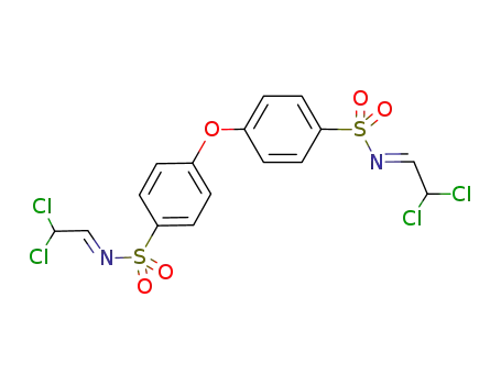 N-[2,2-dichloroethyledene]-4-[4-([2,2-dichloroethyledene]aminosulfonyl)phenoxy]benzenesulfonamide