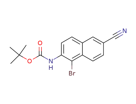 tert-butyl (1-bromo-6-cyanonaphthalen-2-yl)carbamate