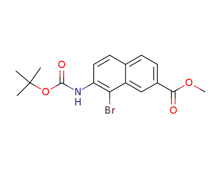 methyl 8-bromo-7-[(tert-butoxycarbonyl)amino]-2-naphthoate
