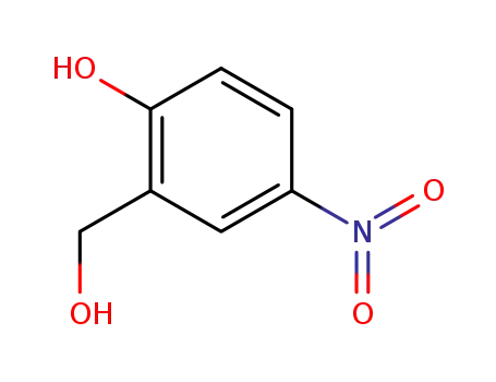 Molecular Structure of 39224-61-8 (2-(HYDROXYMETHYL)-4-NITROBENZENOL)