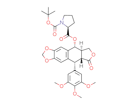 1-(tert-butyl)-2-((5R,8aR,9R)-8-oxo-9-(3,4,5-trimethoxyphenyl)-5,5a,6,8,8a,9-hexahydrofuro[30,4':6,7]naphtho[2,3-d][1,3]dioxol-5-yl)pyrrolidine-1,2-dicarboxylate