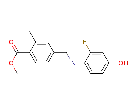 4-[(2-fluoro-4-hydroxy-phenylamino)-methyl]-2-methyl-benzoic acid methyl ester