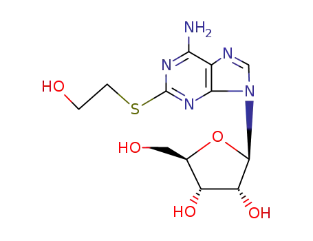 Molecular Structure of 56720-63-9 (Adenosine, 2-[(2-oxoethyl)thio]-)