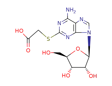 2-(6-amino-9-((2R,3R,4S,5R)-3,4-dihydroxy-5-(hydroxymethyl)tetrahydrofuran-2-yl)-9H-purin-2-ylthio)acetic acid