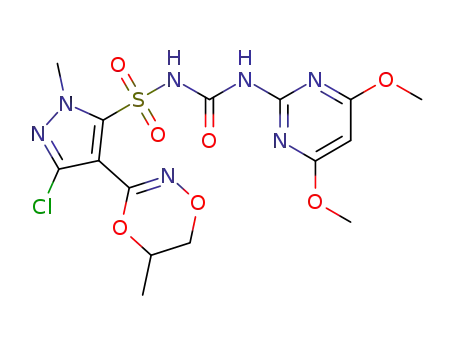 1-{3-chloro-1-methyl-4-[5,6-dihydro-5-methyl-1,4,2-dioxazin-3-yl]pyrazol-5-ylsulfonyl}-3-(4,6-dimethoxypyrimidin-2-yl)urea