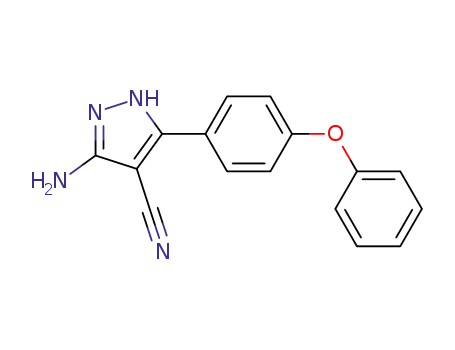 3-amino-5-(4-phenoxyphenyl)-1H-pyrazole-4-carbonitrile
