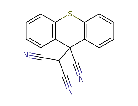 Molecular Structure of 59215-71-3 (Propanedinitrile, (9-cyano-9H-thioxanthen-9-yl)-)