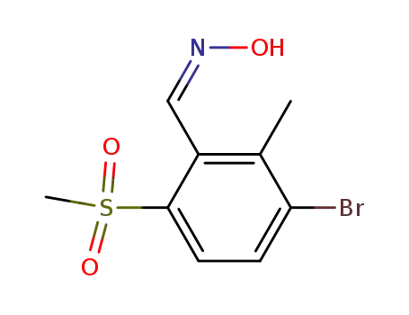 3-bromo-2-methyl-6-methylsulfonylbenzaldoxime