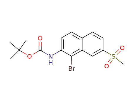 tert-butyl 1-bromo-7-(methylsulfonyl)-2-naphthylcarbamate