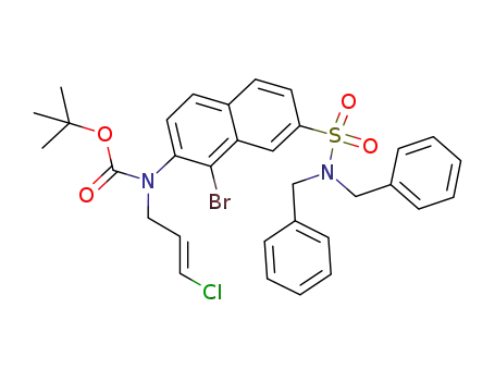 tert-butyl 1-bromo-7-[(dibenzylamino)sulfonyl]-2-naphthyl(3-chloro-2-propen-1-yl)carbamate
