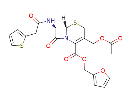 2-Furylmethyl 3-acetoxymethyl-7β-(2-thienylacetamido) ceph-3-em-4-carboxylate