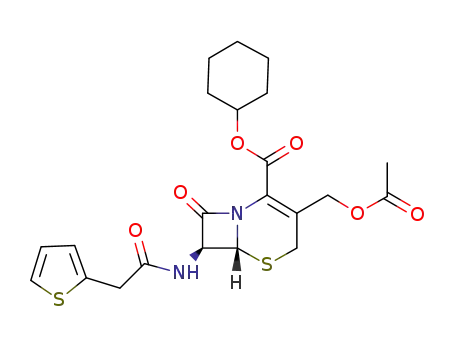 Cyclohexyl 3-acetoxymethyl-7β-(2-thienylacetamido)ceph-3-em-4-carboxylate