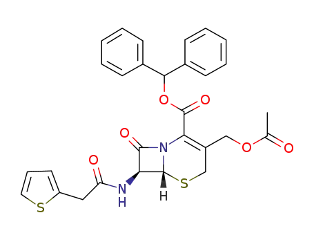 Diphenylmethyl 3-acetoxymethyl-7β-(2-Thienylacetamido)ceph-3-em-4-carboxylate