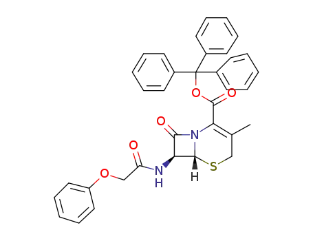 Triphenylmethyl 3-methyl-7β-phenoxyacetamidoceph-3-em-4-carboxylate